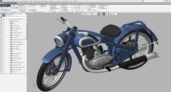 3D графика: Модель мотоцикла